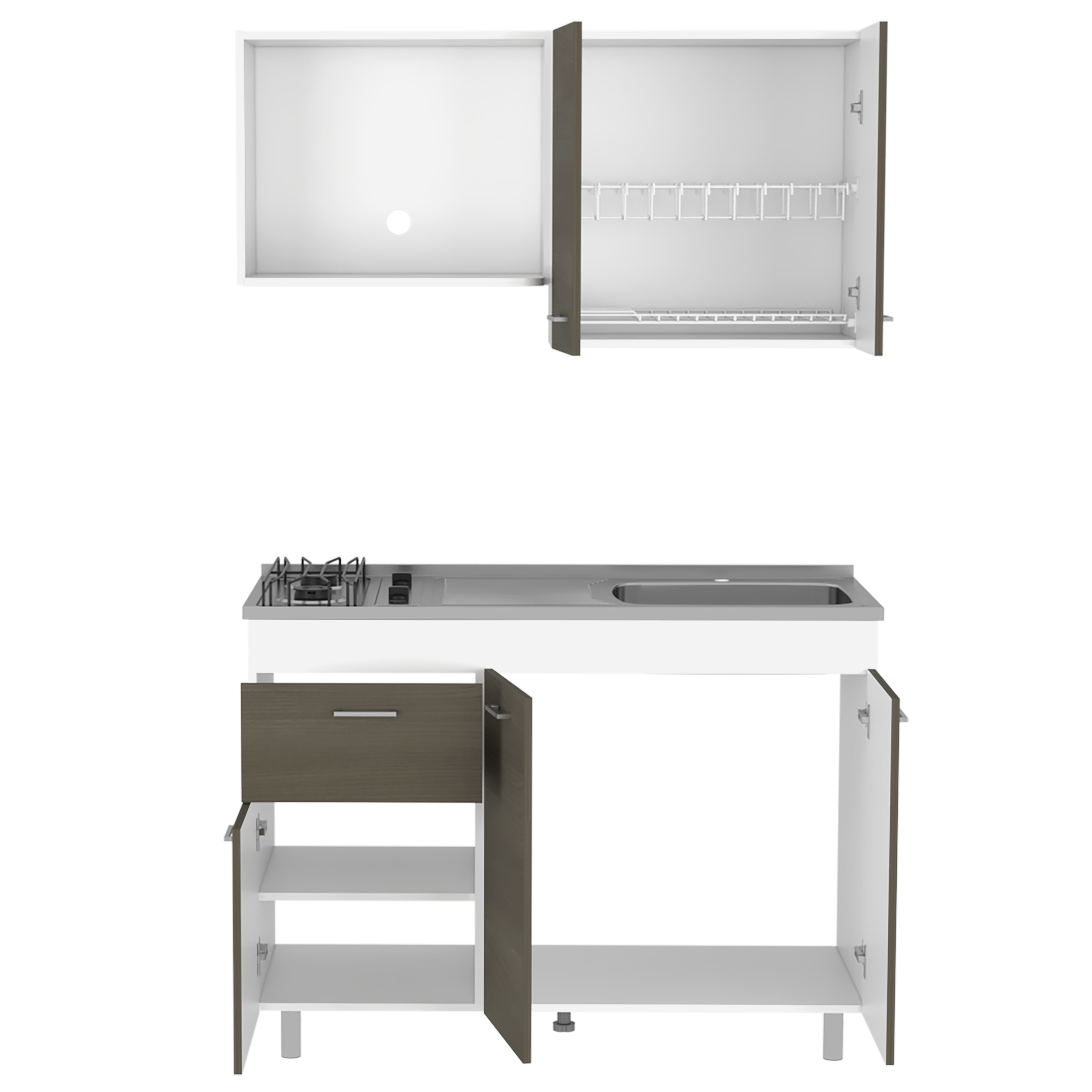 COCINA 120 ROSSI (M.DER) (4C) BLANCO MQZ