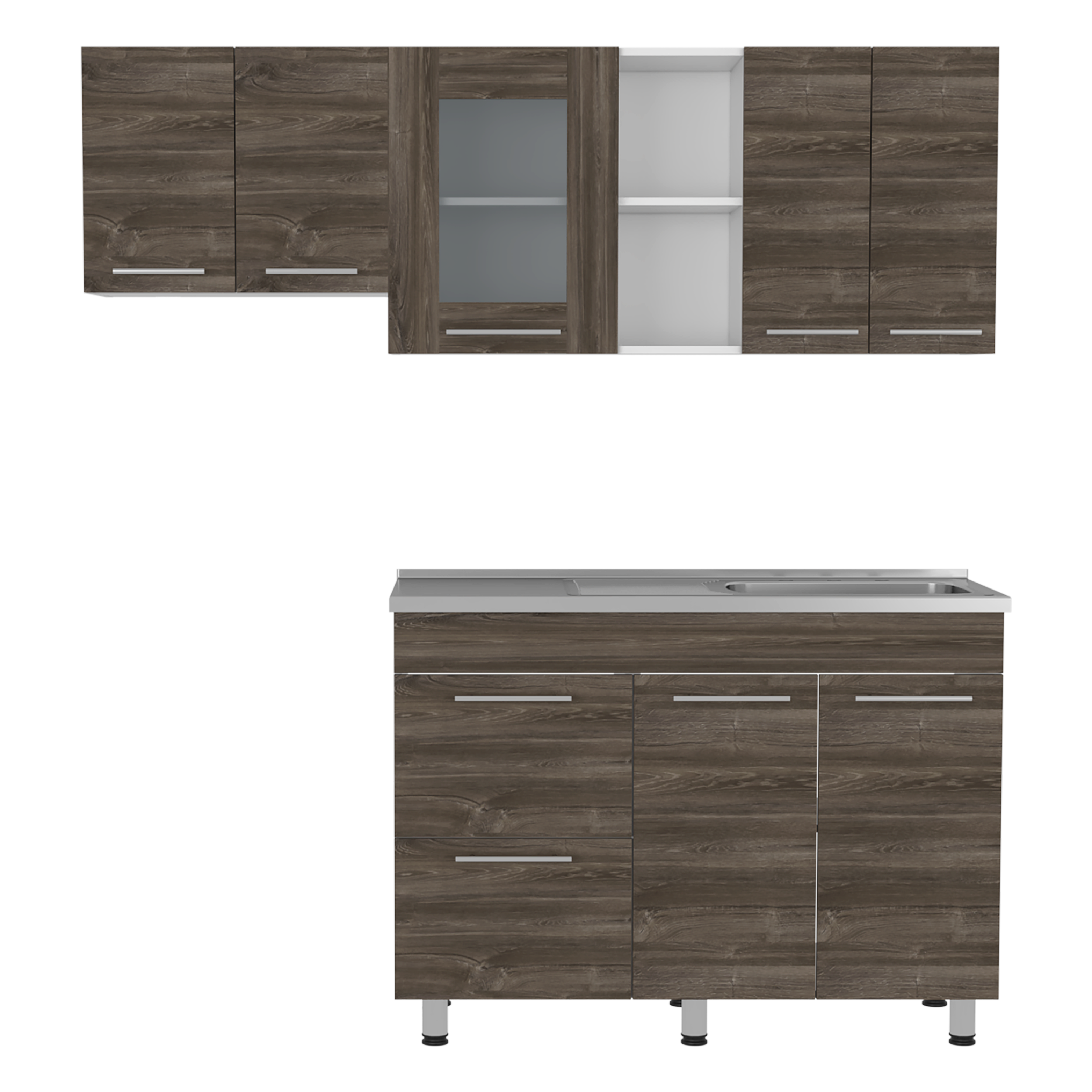 COCINA 120 KIRA (M.DER) (3C) BLANCO MQZ