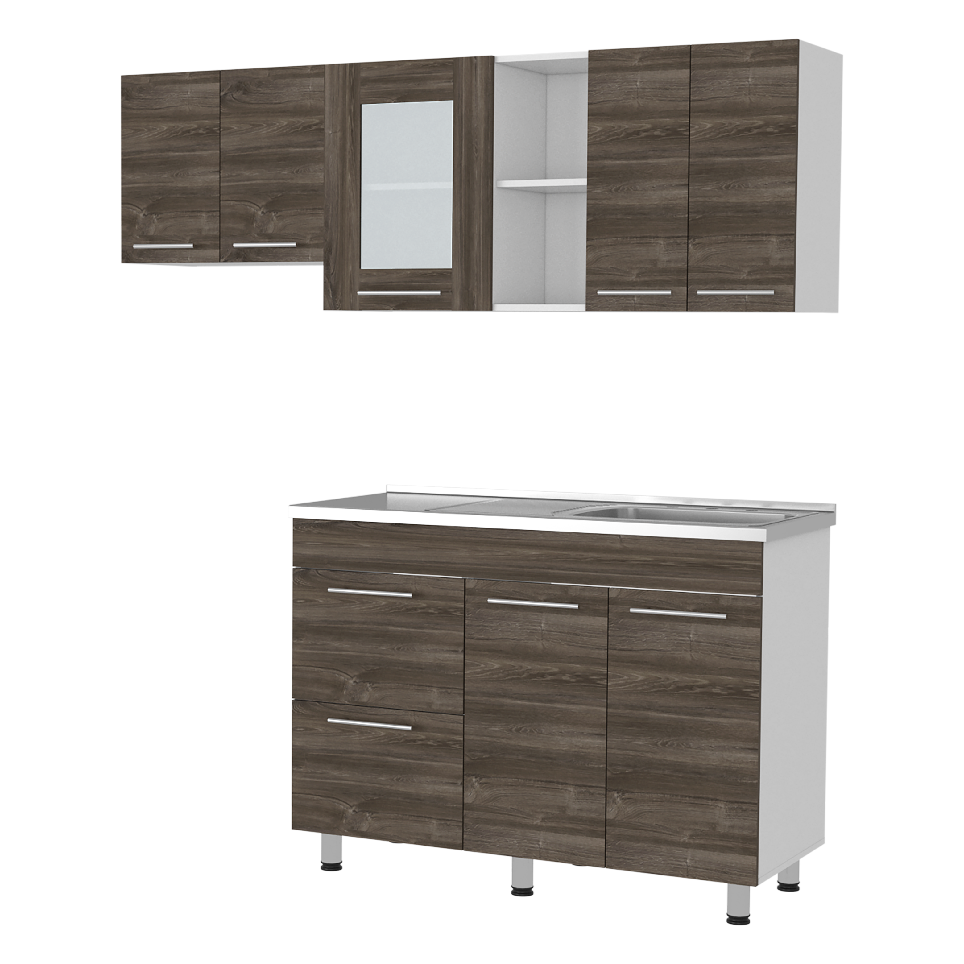 COCINA 120 KIRA (M.DER) (3C) BLANCO MQZ