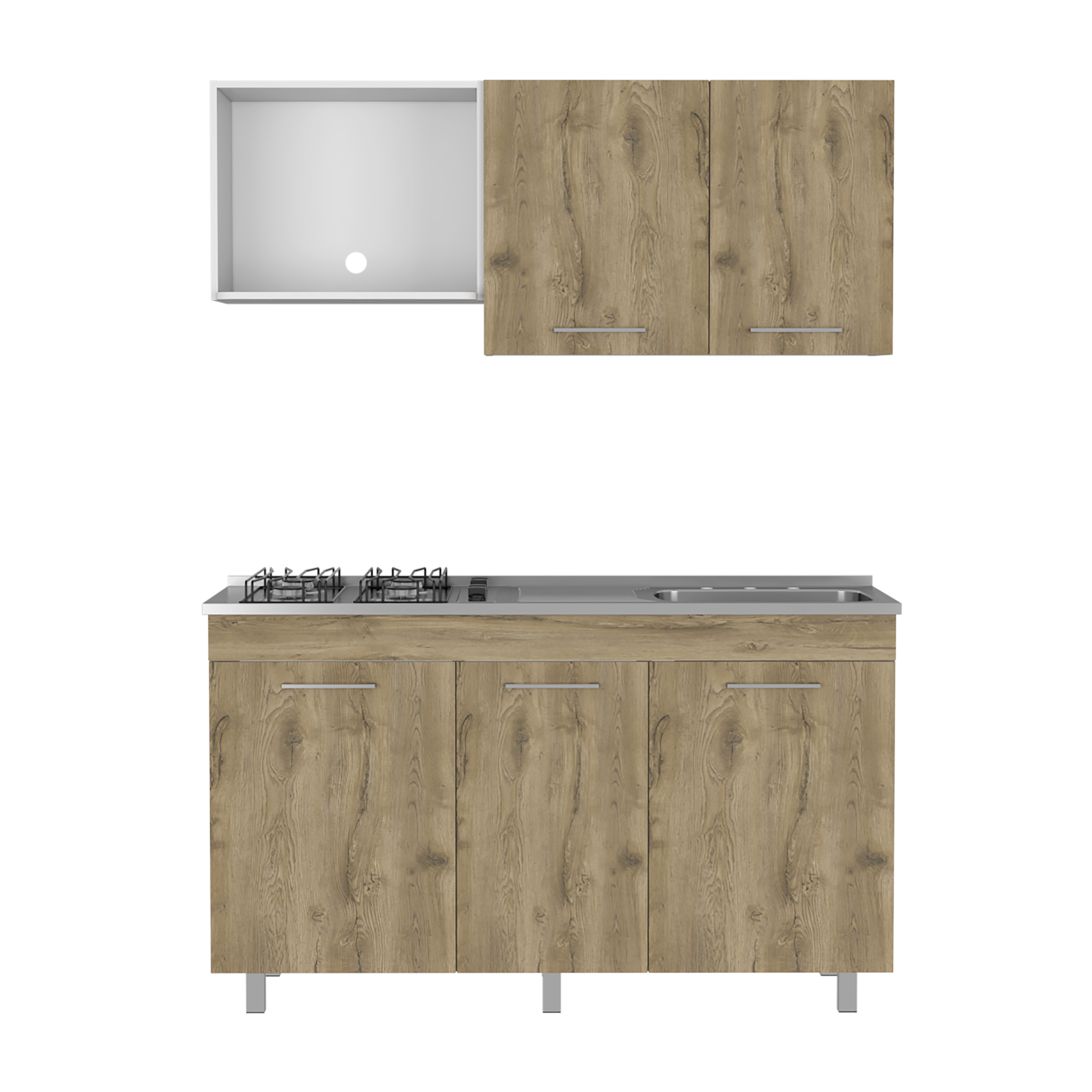 COCINA 1.50 MIRO LTE (M.DER) (3C) BLANCO