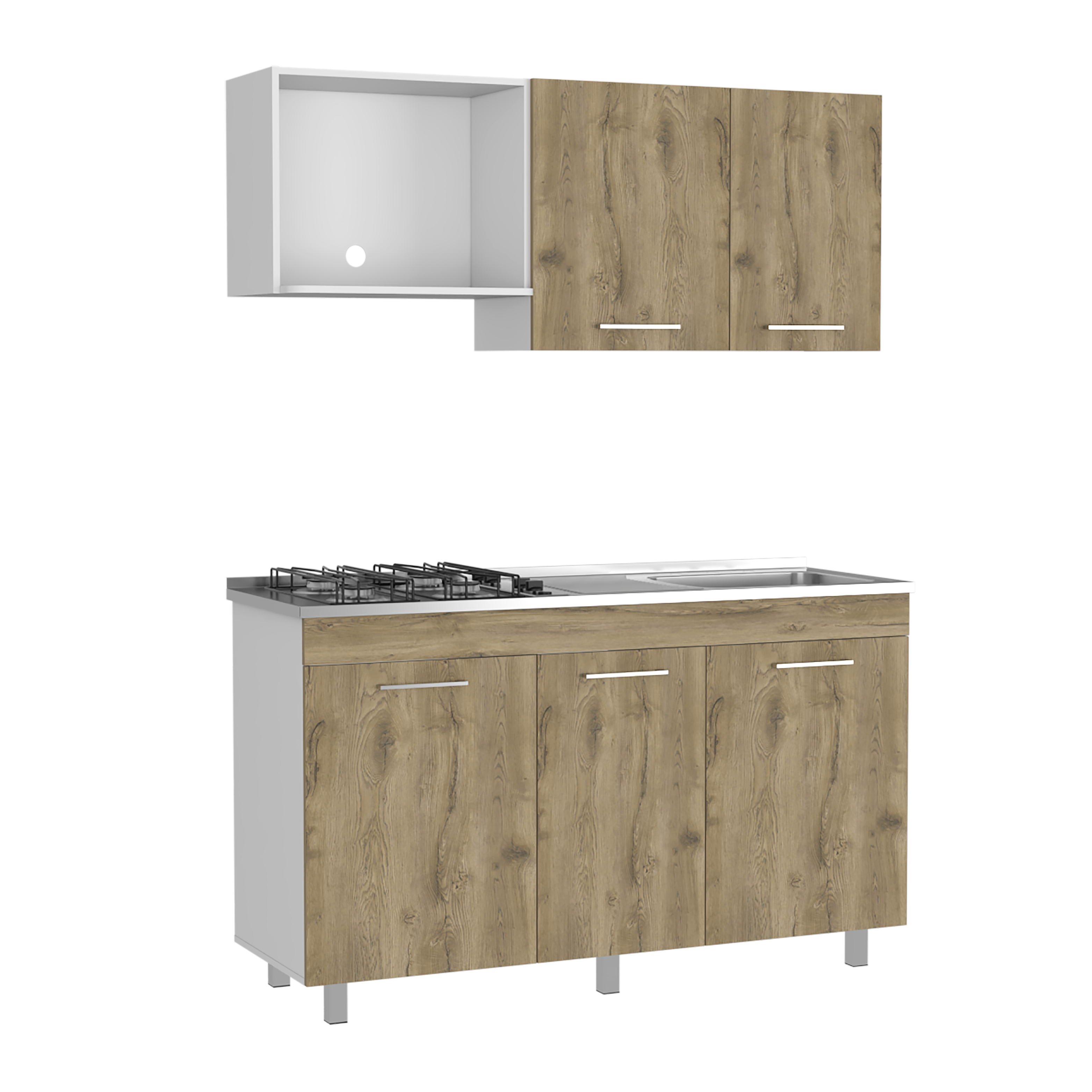 COCINA 1.50 MIRO LTE (M.DER) (3C) BLANCO