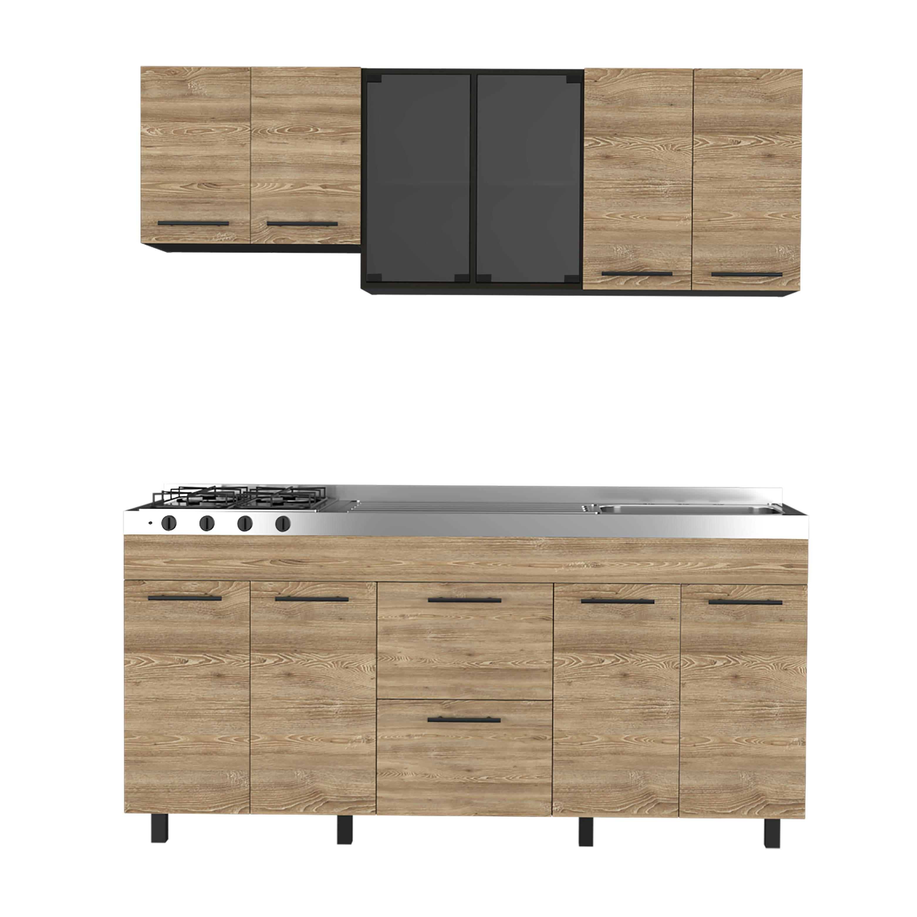 COCINA 180 LUNA (DER) (4C) WENGUE+MIEL M