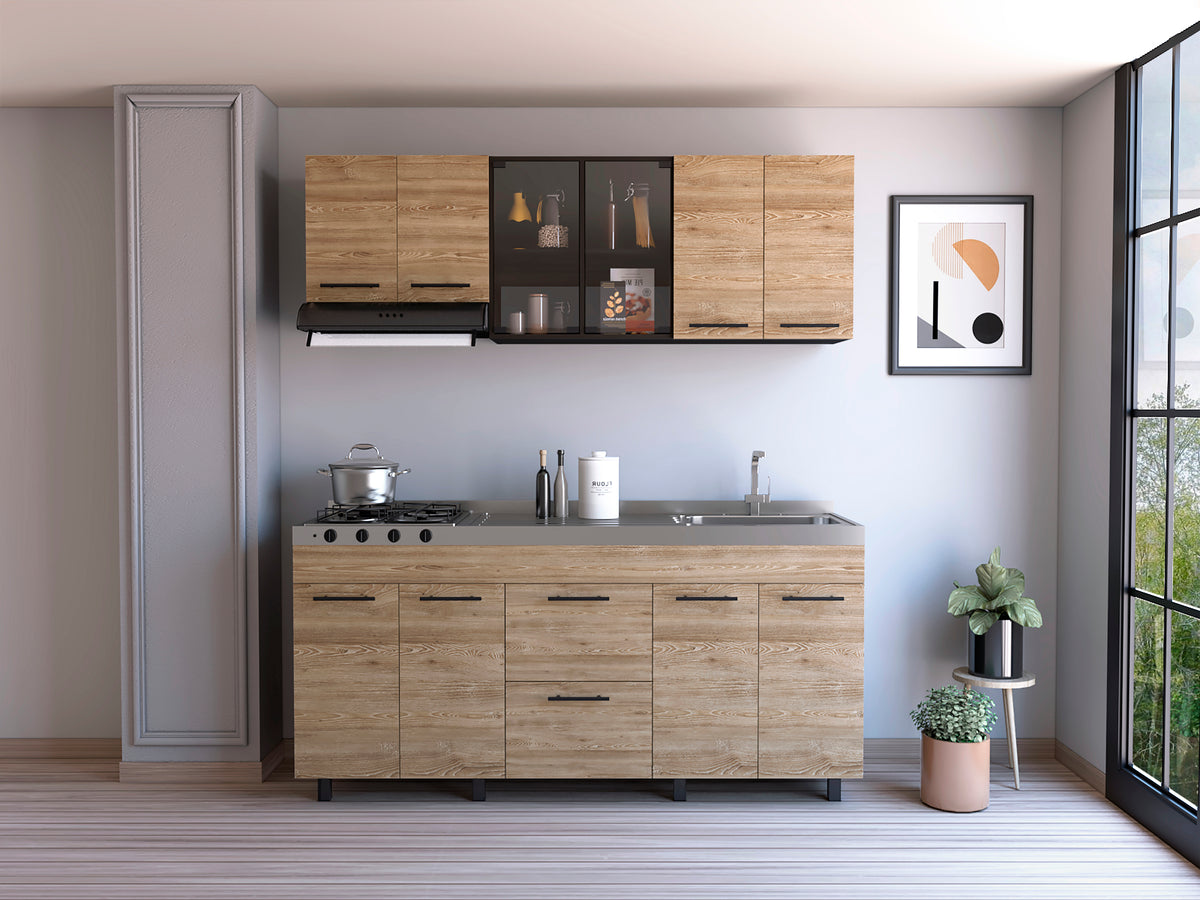 COCINA 180 LUNA (DER) (4C) WENGUE+MIEL M