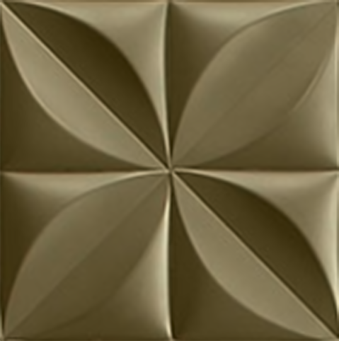 PANEL 3D PVC 500x500mm GOLD MATTE