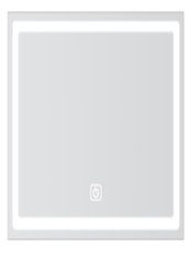 ESPEJO LED - RECTANGULAR(60CM X 80CM) - 3 LUCES - ANTIVAHO - 1059N