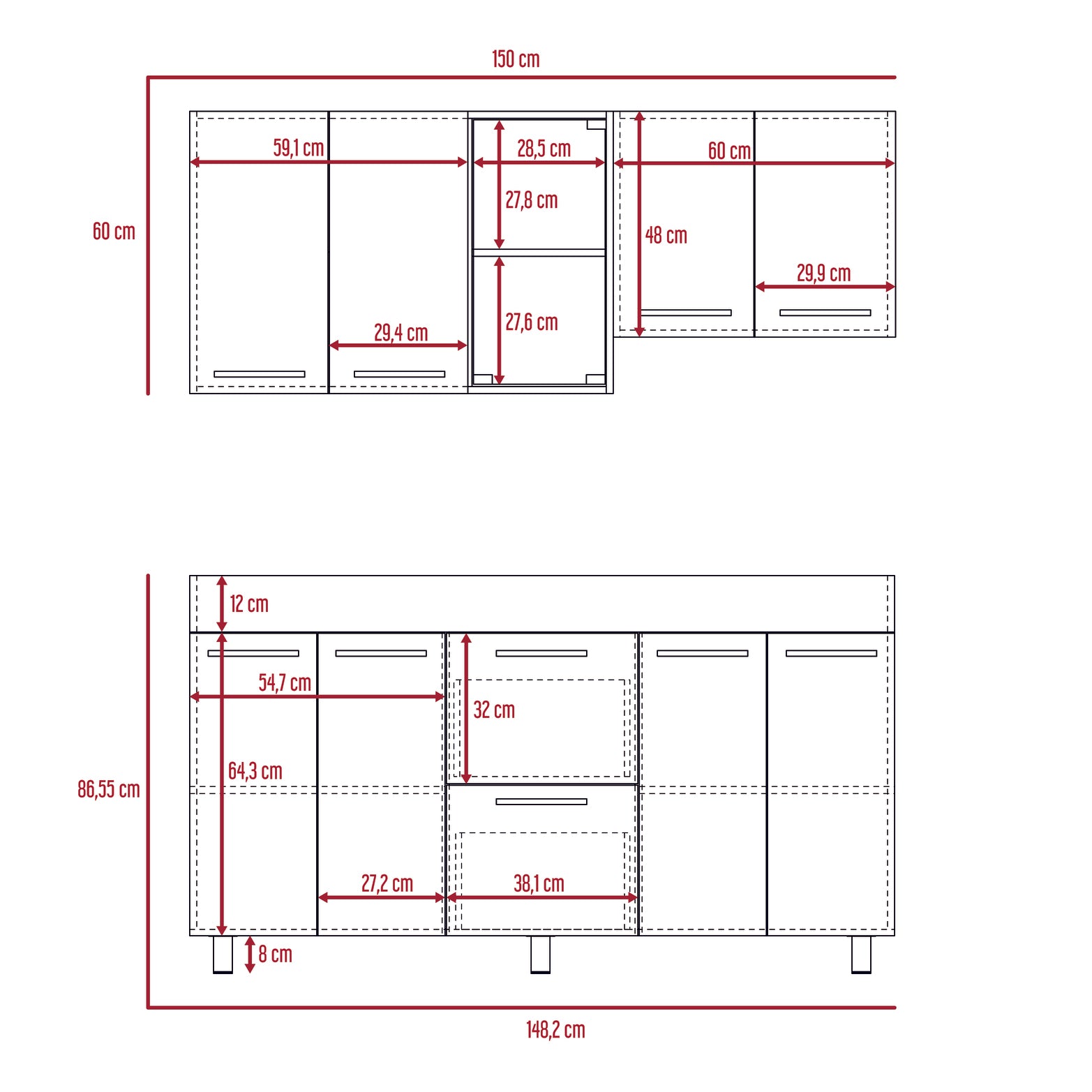 Luna Integral Kitchen, Includes Mesón Izquierdo