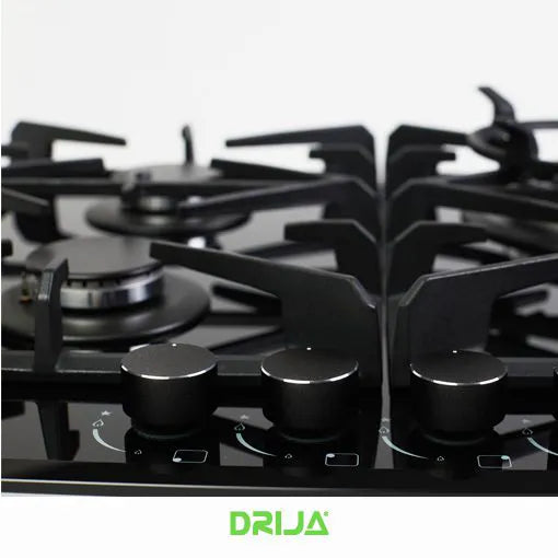 ESTUFA A GAS VITROCERÁMICA 60 CM 4 QUEMADORES | DRIJA TOSCANA 60 PRO-B | NEGRO