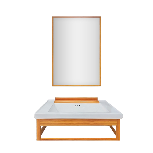 Bathroom Furniture + Aluminum Mirror 60 cm