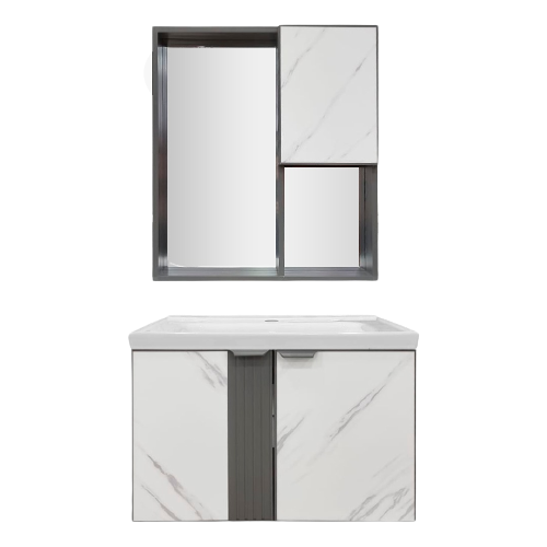 Bathroom Furniture + Aluminum Mirror 60 cm