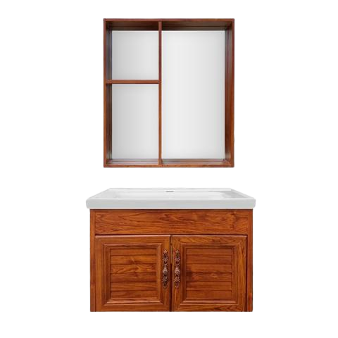 Bathroom Furniture + Aluminum Mirror 80 cm