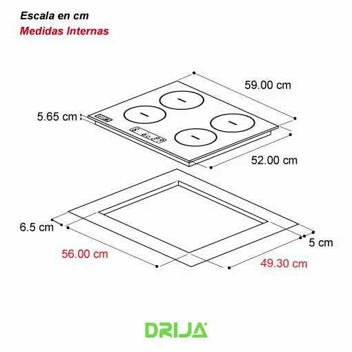 Estufa Eléctrica De Inducción Alemania 60