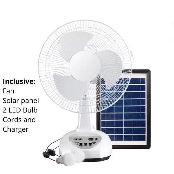 Rechargeable Solar Fan