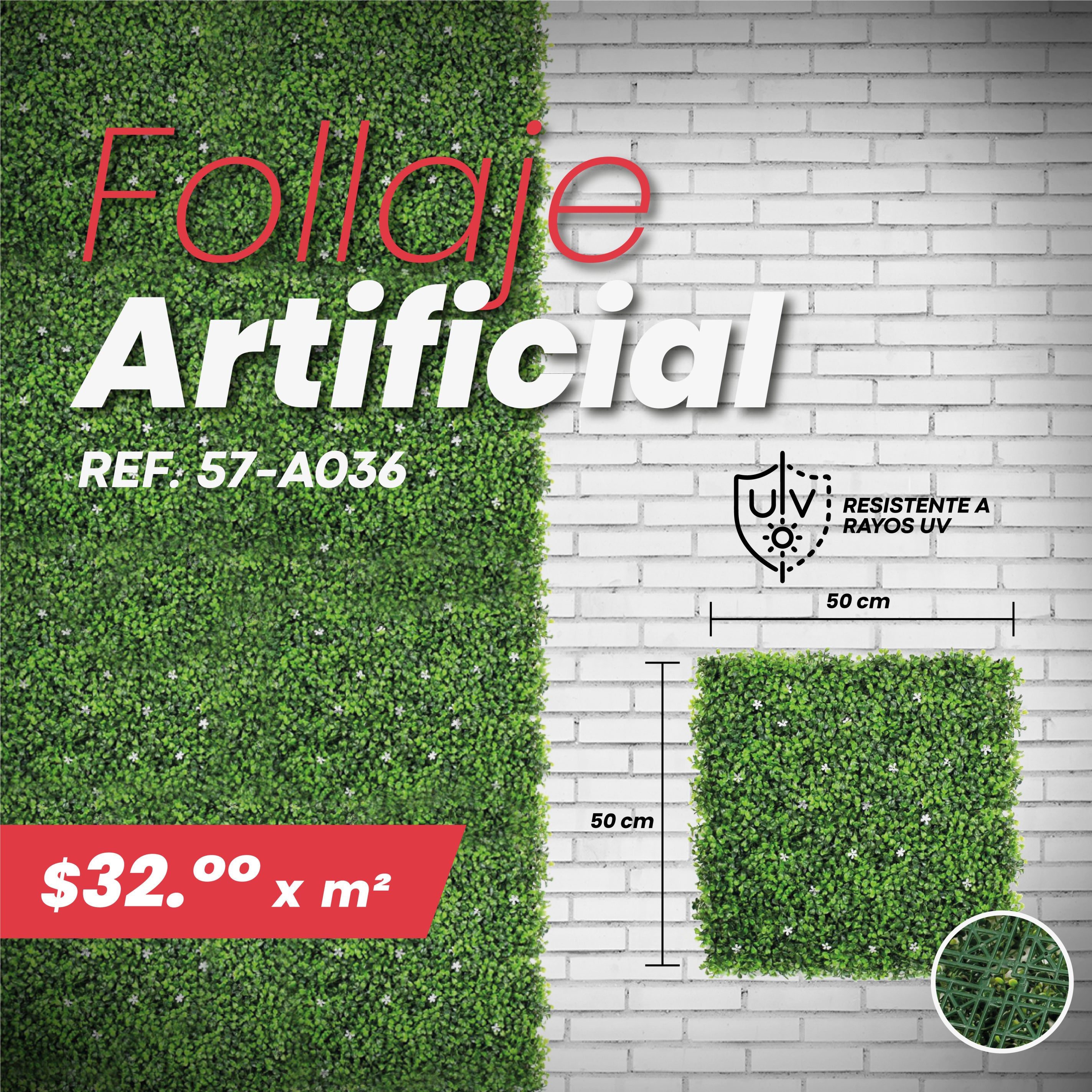 FOLLAJE ARTIFICIAL 50*50CM