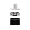 COMBO A LUXURY - DRIJA - 76CM / 30” - STEEL (Stove, Oven and Extractor).