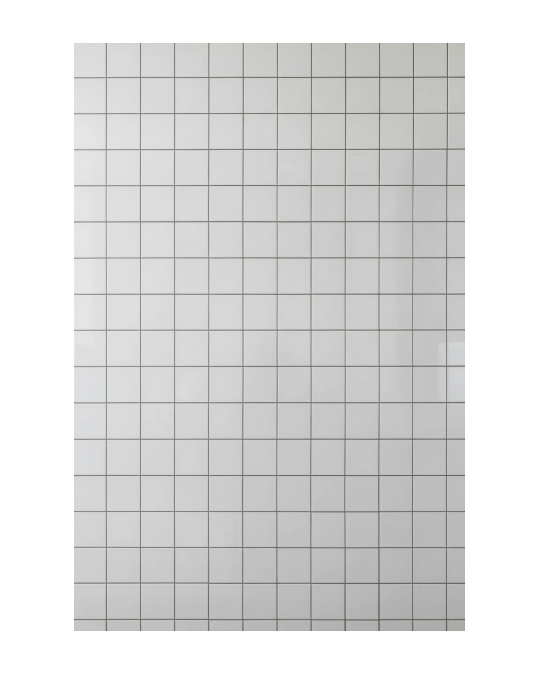 LÁMINA DE MÁRMOL PVC – CUADRICULADO BLANCO – BRILLANTE – 1220×2800×3 MM – 3.41M²