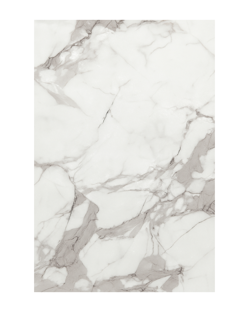 UVPVC MARBLE - CREAM MARBLE WHITE - 1.22MX 2.80MX 4 MMB - GLOSSY