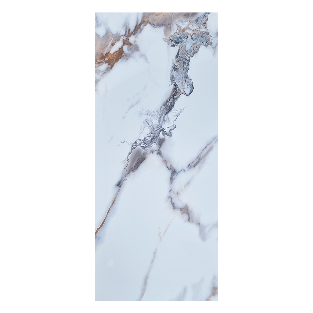 UV PVC Marble- Chocolate Marbled White