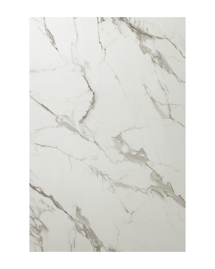 UVPVC MARBLE - CREAM MARBLE WHITE - 1.22MX 2.80MX 4 MMB - GLOSSY