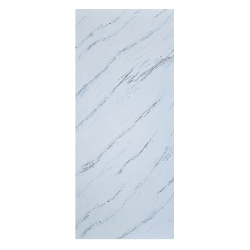 UV PVC Marble- Black Marbled White