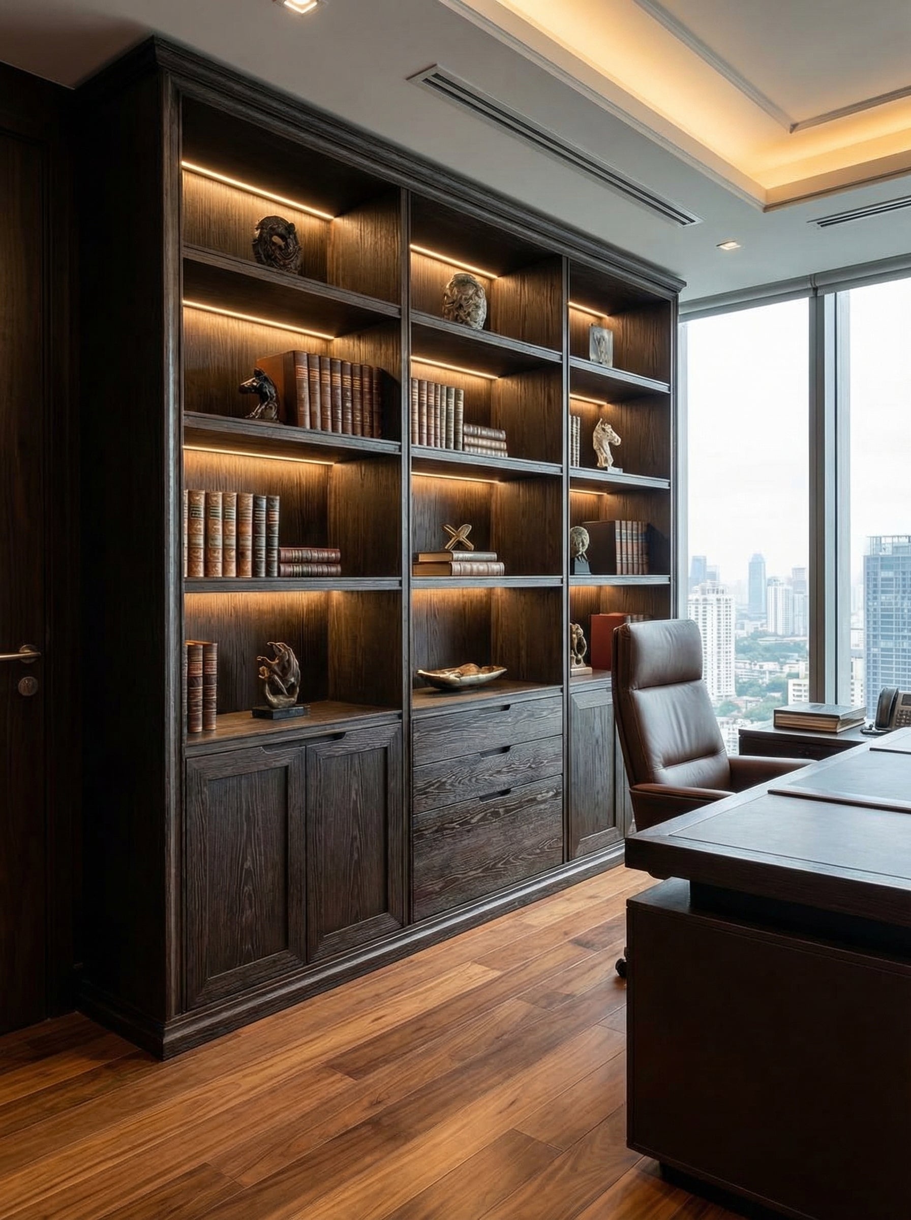 TABLERO MELAMINA AGLOMERADO HIDRÓFUGO HMR - ROBLE GRIS OSCURO - 1220×2440 – 16MM / 18MM – TAPACANTOS Y CANTOS DISPONIBLES