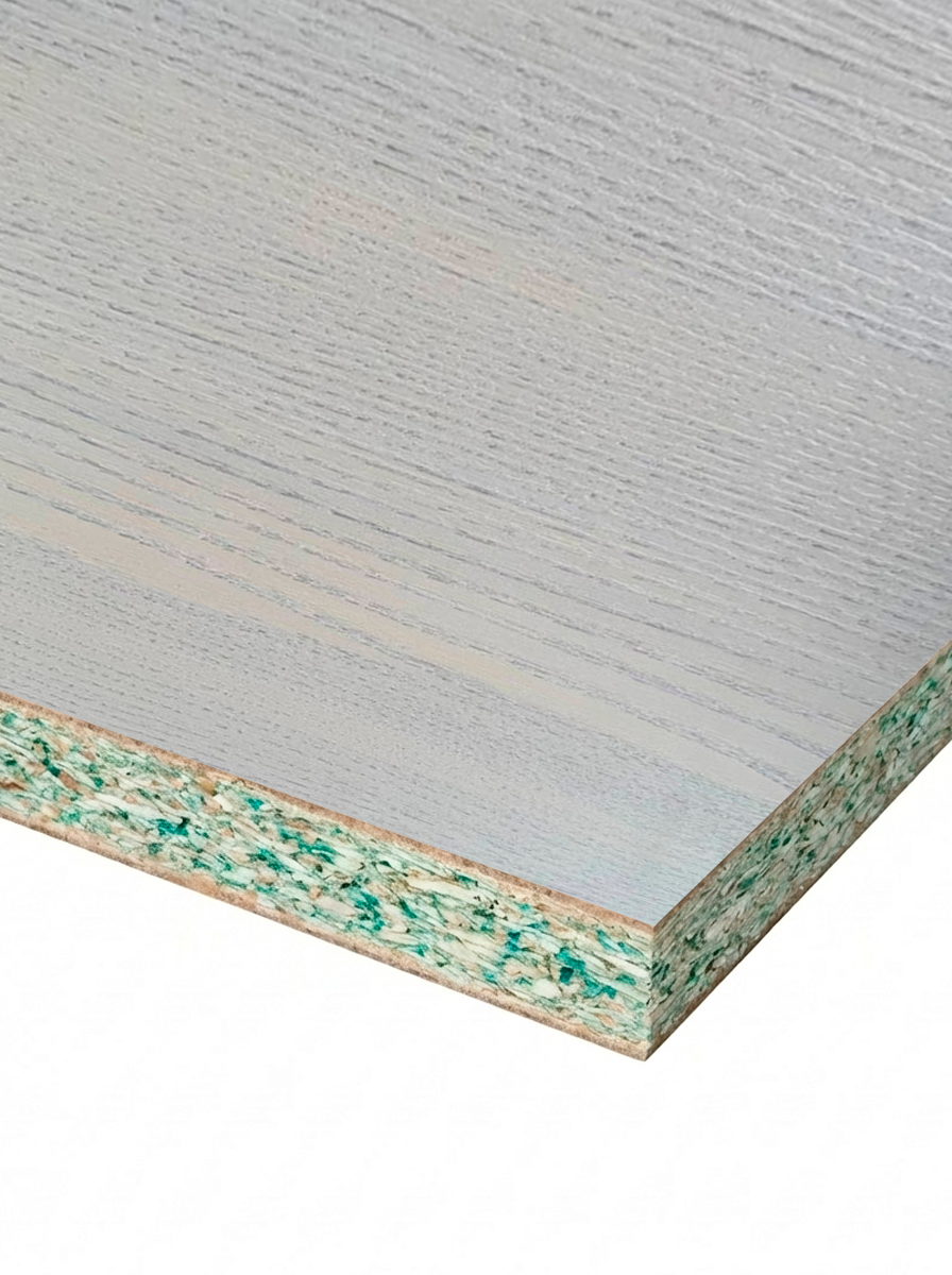 TABLERO MELAMINA AGLOMERADO HIDRÓFUGO HMR - ROBLE BLANQUEADO - 1220×2440 – 16MM / 18MM – TAPACANTOS Y CANTOS DISPONIBLES