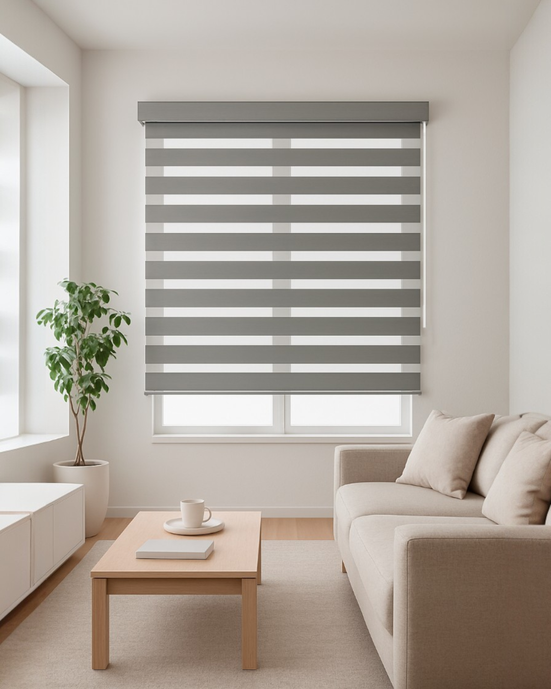 CORTINAS MOTORIZADAS ENROLLABLES ZEBRA - 110CM A 210CM - TC56-5