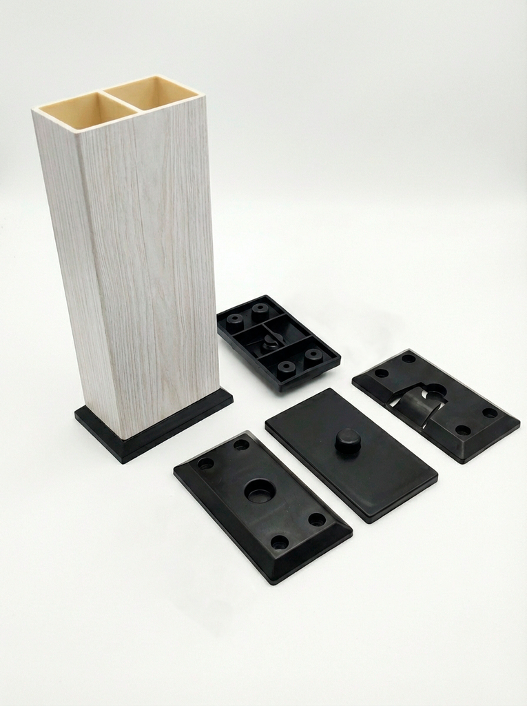 KIT DE ANCLAJE GIRATORIO - PLÁSTICO - 100×50 MM - SET 4 PCS