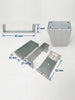 CONECTOR A MURO TIPO U - ACERO GALVANIZADO - 100×50 MM