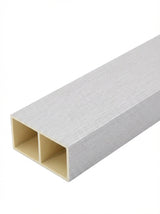 TUBO VERTICAL WPC - 100×50 MM - LINO CLARO - 2.90 M
