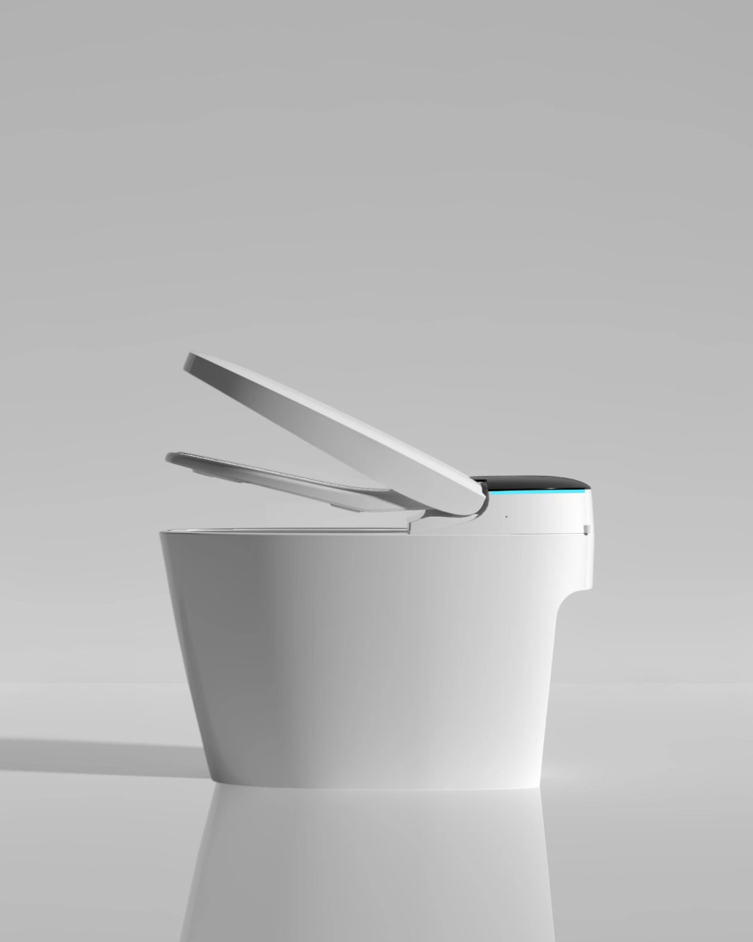 INODORO INTELIGENTE DE PISO CON BIDET, SECADO Y CONTROL REMOTO 680X420X470MM S-TRAP 300MM 951E-WC