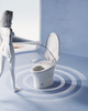 INODORO INTELIGENTE DE PISO CON SECADO Y CONTROL REMOTO 700X420X480MM S-TRAP 300MM G8E-WC