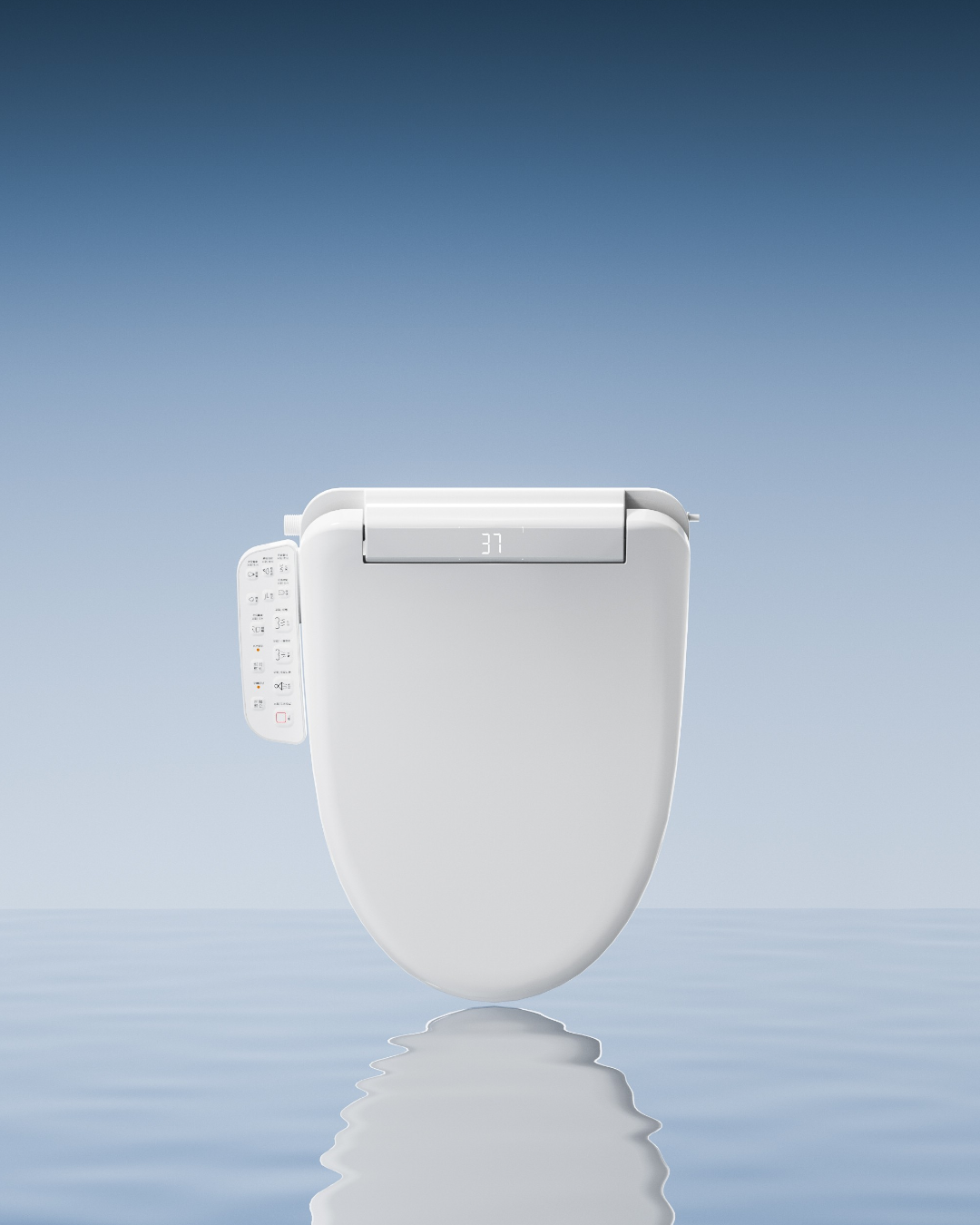 ASIENTO INTELIGENTE TIPO V CON BIDET, SECADO Y CONTROL MULTIFUNCIÓN 515X450X115MM Y01VVV-ST