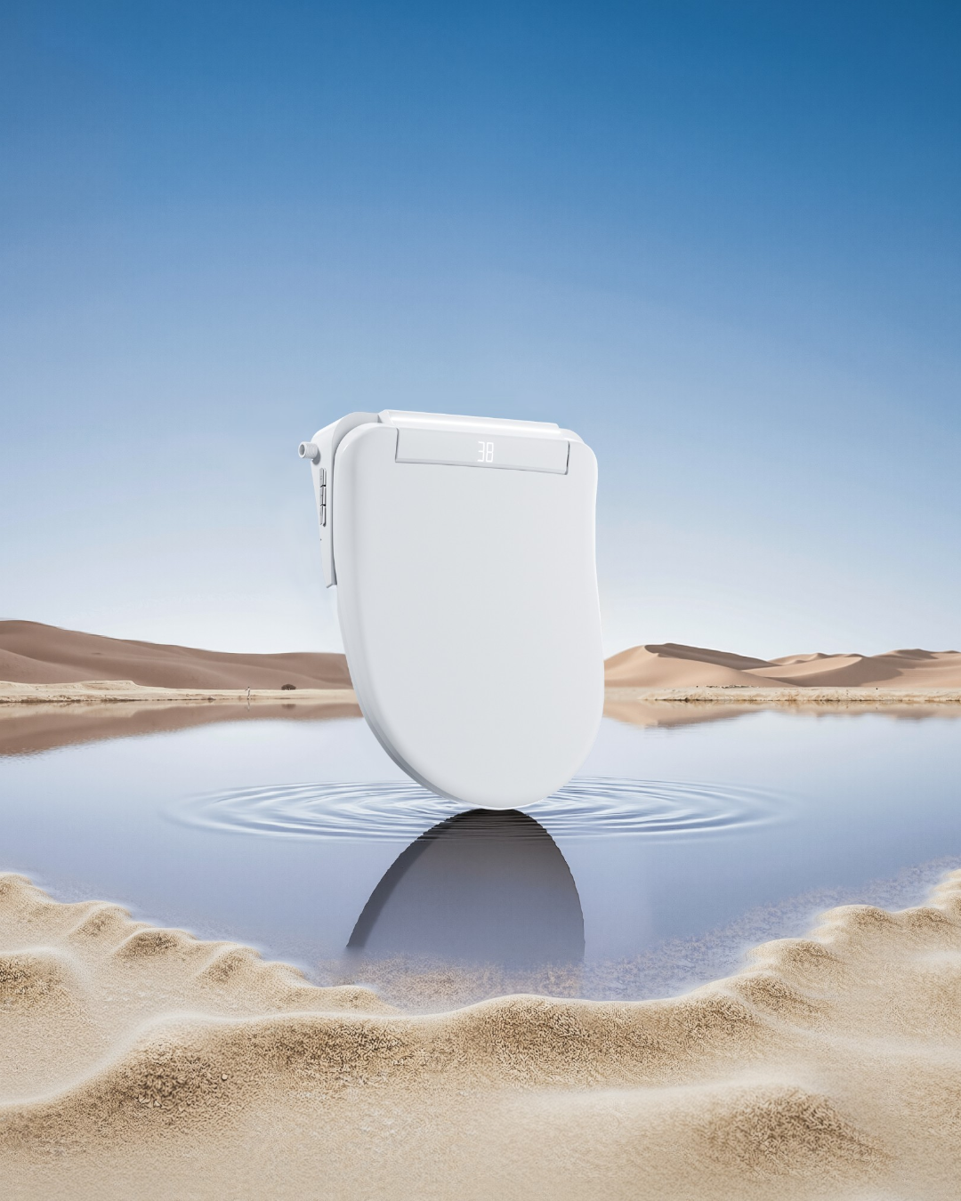 ASIENTO INTELIGENTE TIPO U CON BIDET, SECADO Y CONTROL MULTIFUNCIÓN 495X392X115MM Y02U-ST