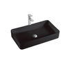 LAVAMANO DE SOBRE - RECTANGULAR - NEGRO MATE - 480X370X130MM