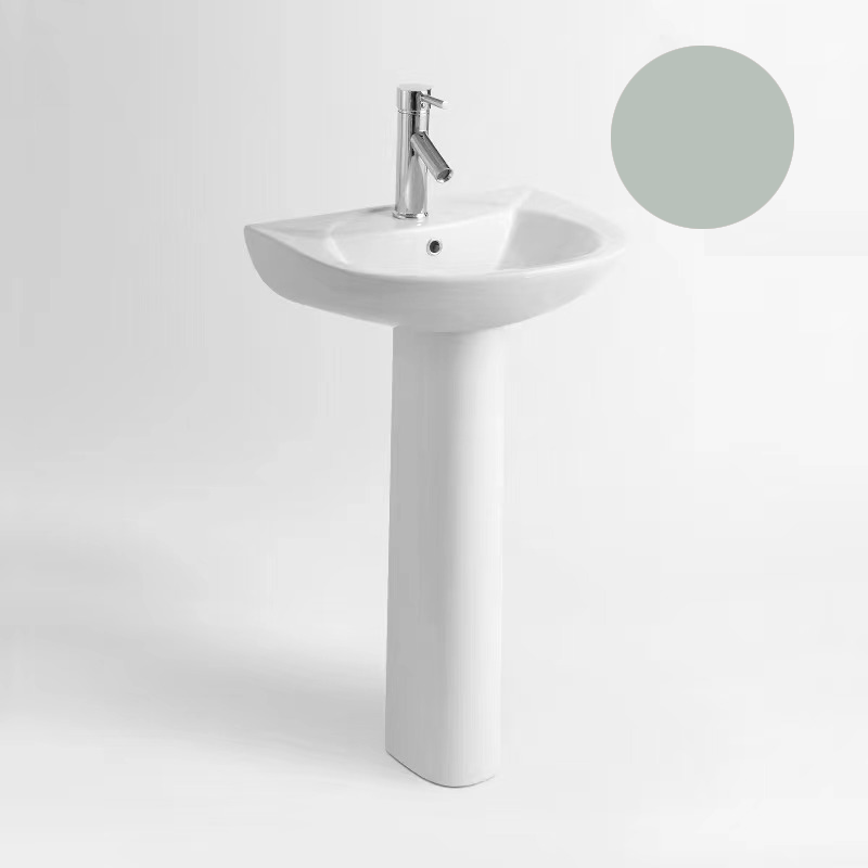 White toilet with two symphonic pieces