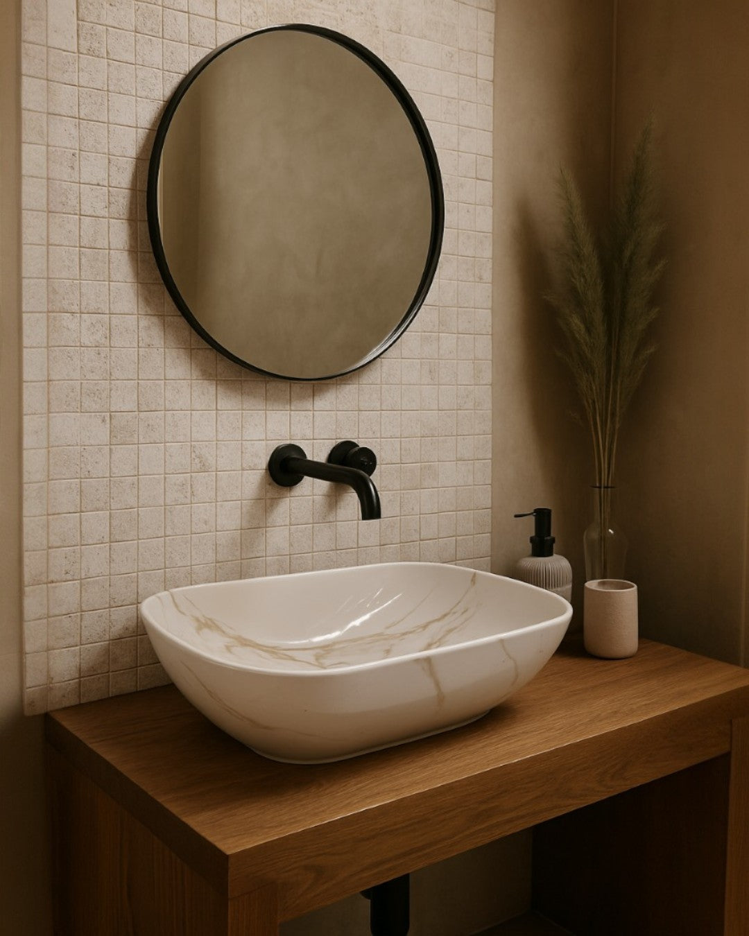 LAVAMANO DE PORCELANA VITRIFICADA - 455*320*135MM - 9003