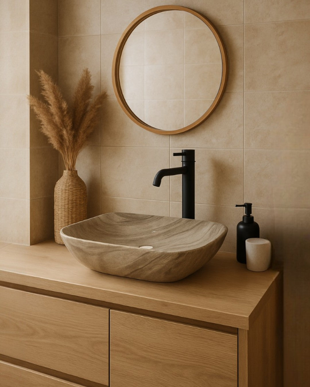 LAVAMANO DE PORCELANA VITRIFICADA - 455*320*135MM - 9005