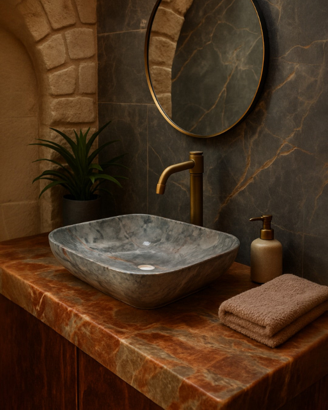 LAVAMANO DE PORCELANA VITRIFICADA - 455*320*135MM - 9010