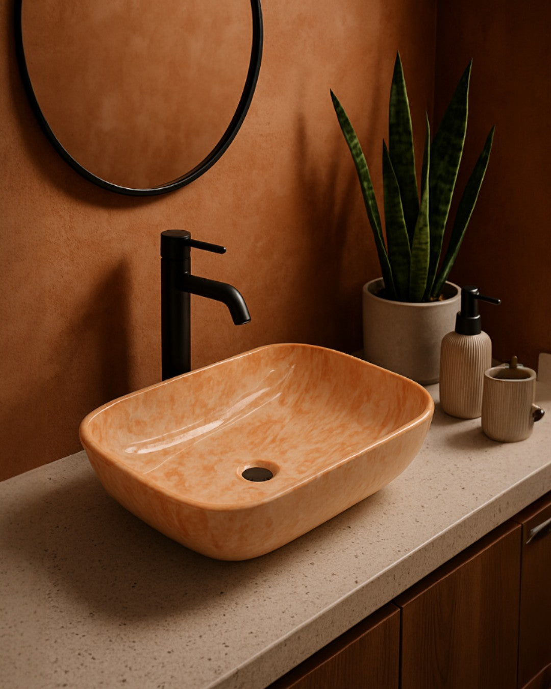 LAVAMANO DE PORCELANA VITRIFICADA - 455*320*135MM - 9011