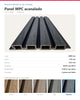 LÁMINA WPC ACANALADA EXTERIOR 2900×218×24.5MM | MODELO 99201 | CHARCOAL | BOLSA 2 PIEZAS