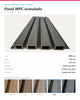 LÁMINA WPC ACANALADA EXTERIOR 2900×218×24.5MM | MODELO 99201 | JADE | BOLSA 2 PIEZAS