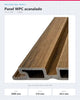 LÁMINA WPC ACANALADA EXTERIOR 2900×218×24.5MM | MODELO 99201 | TIMBER | BOLSA 2 PIEZAS