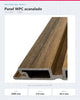 LÁMINA WPC ACANALADA EXTERIOR 2900×218×24.5MM | MODELO 99315 | TIMBER | BOLSA 2 PIEZAS