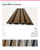 LÁMINA WPC ACANALADA EXTERIOR 2900×218×24.5MM | MODELO 99315 | ELM | BOLSA 2 PIEZAS