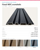 LÁMINA WPC ACANALADA EXTERIOR 2900×218×24.5MM | MODELO 99315 | CHARCOAL | BOLSA 2 PIEZAS