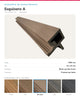 ESQUINERO A PARA LÁMINA WPC EXTERIOR 2900×43×43MM | SEA SAND