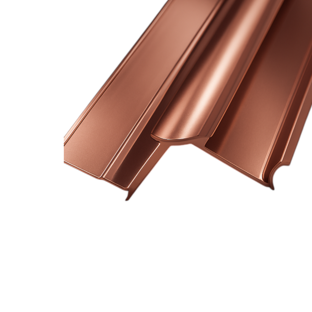 PERFIL DE REMATE CON ÁNGULO DE SOMBRA - ALUMINIO