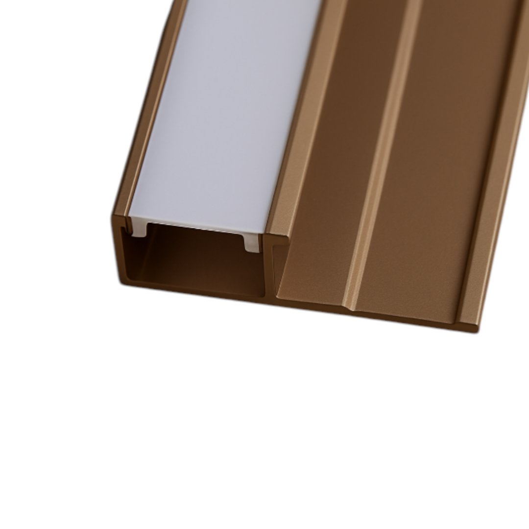 PERFIL DE ESQUINA CON DIFUSOR DE TIRA LED - ALUMINIO