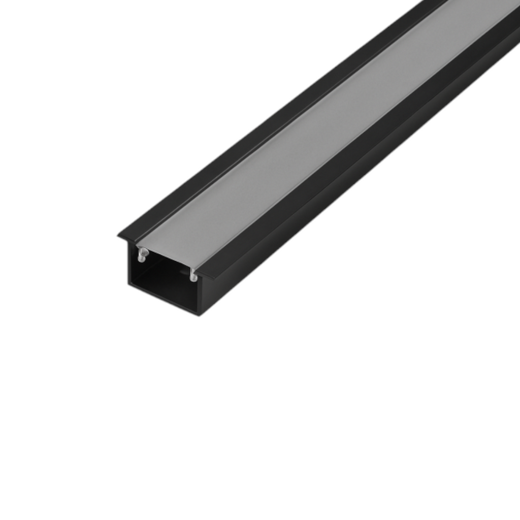 PERFIL DE CONEXIÓN CENTRAL CON DIFUSOR PARA TIRA LED - ALUMINIO