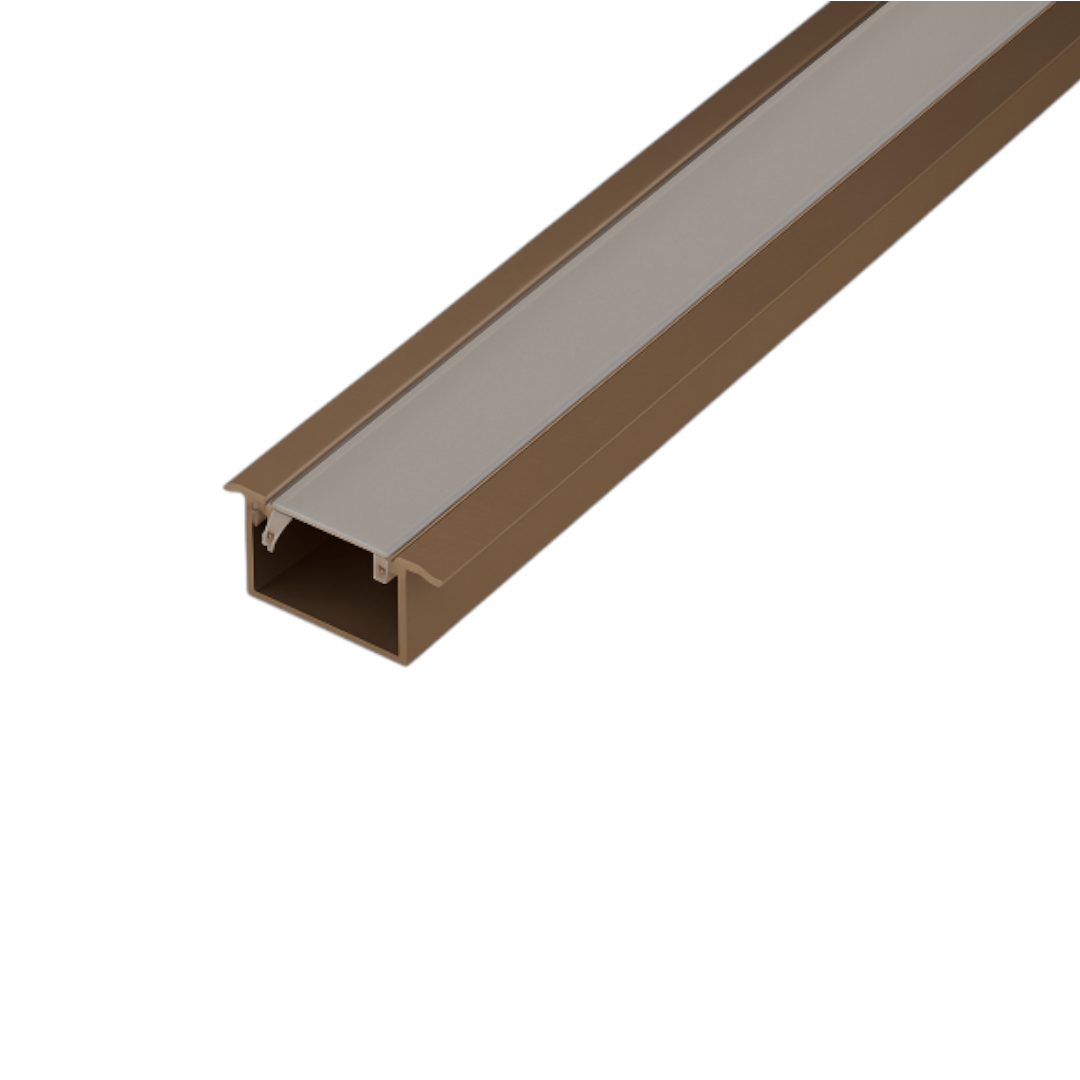 PERFIL DE CONEXIÓN CENTRAL CON DIFUSOR PARA TIRA LED - ALUMINIO